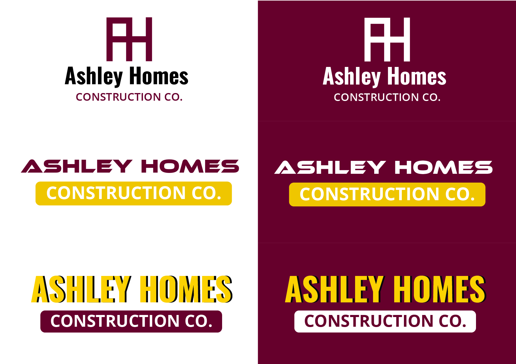 Diseño de Logo por r.benlak para Ashley Homes Construction Co LLC | Diseño #30521887