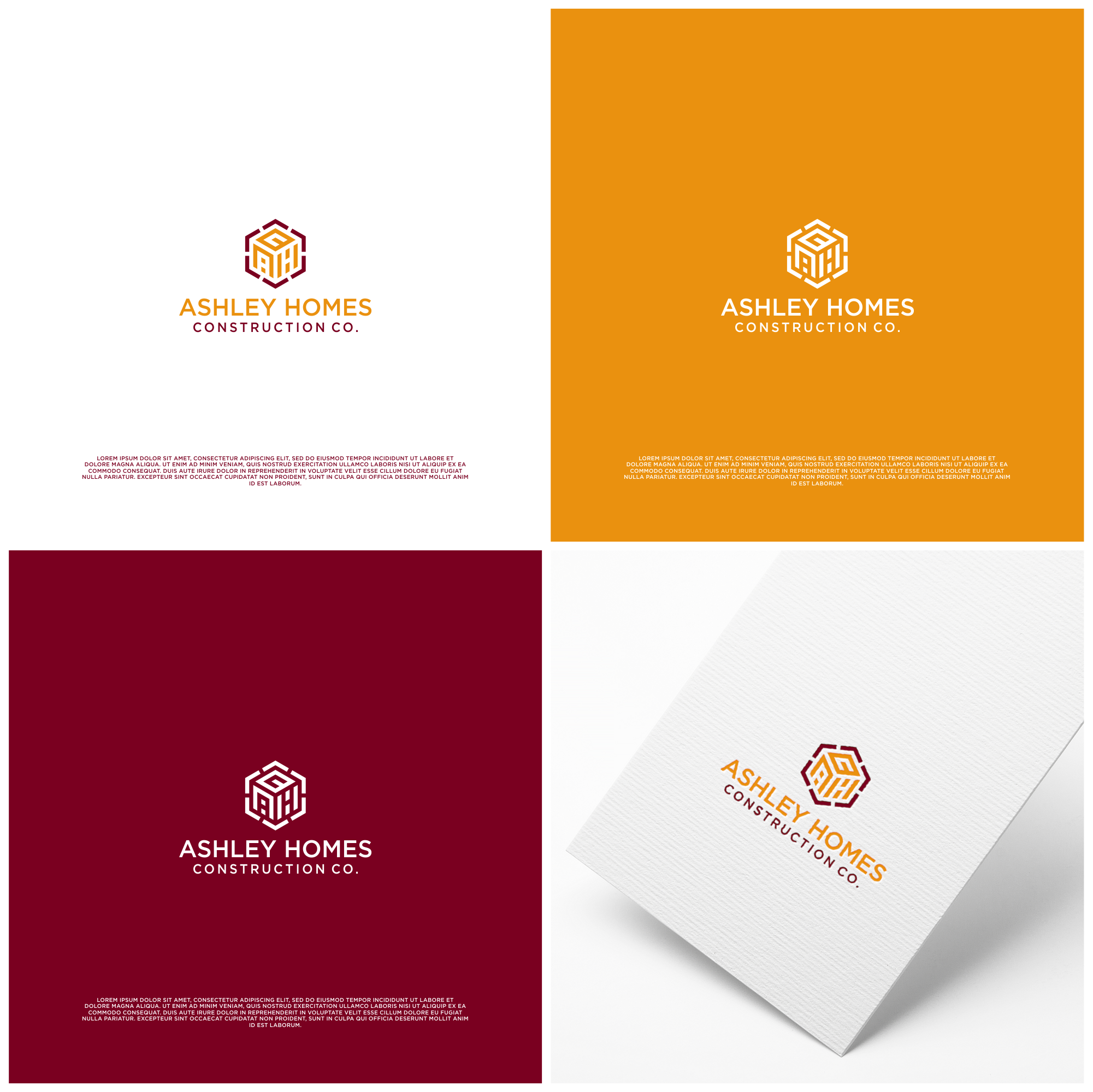 Logo Design by B.O_studio for Ashley Homes Construction Co LLC | Design #30496525