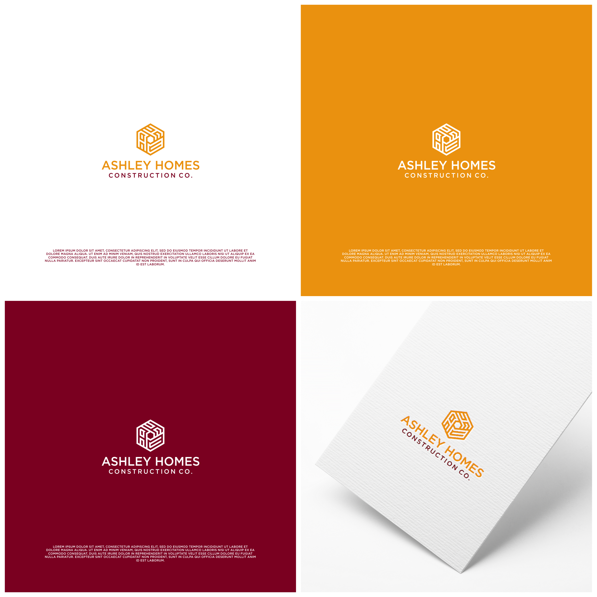 Logo Design by B.O_studio for Ashley Homes Construction Co LLC | Design #30496585