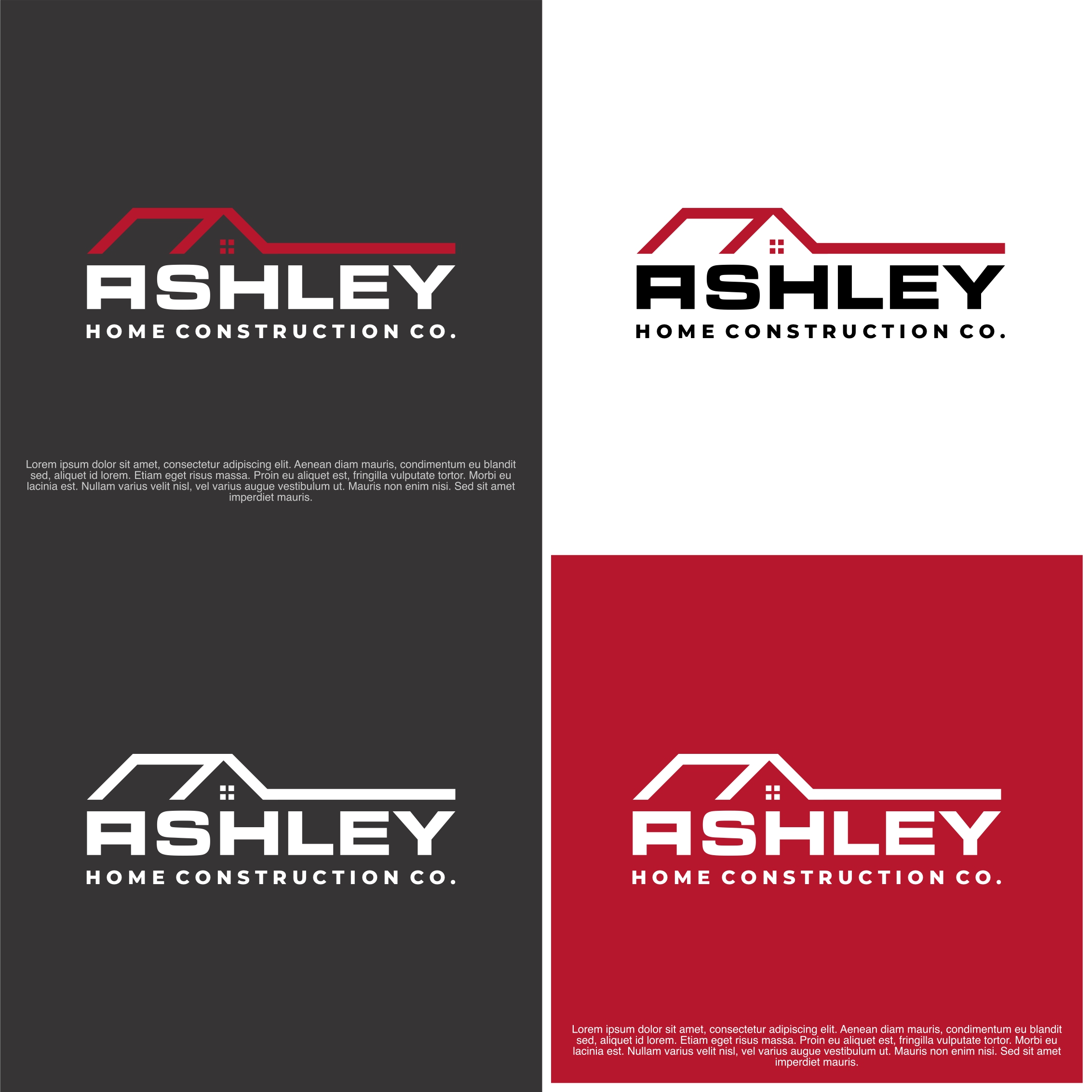 Logo Design by rizkielrachman for Ashley Homes Construction Co LLC | Design #30522681