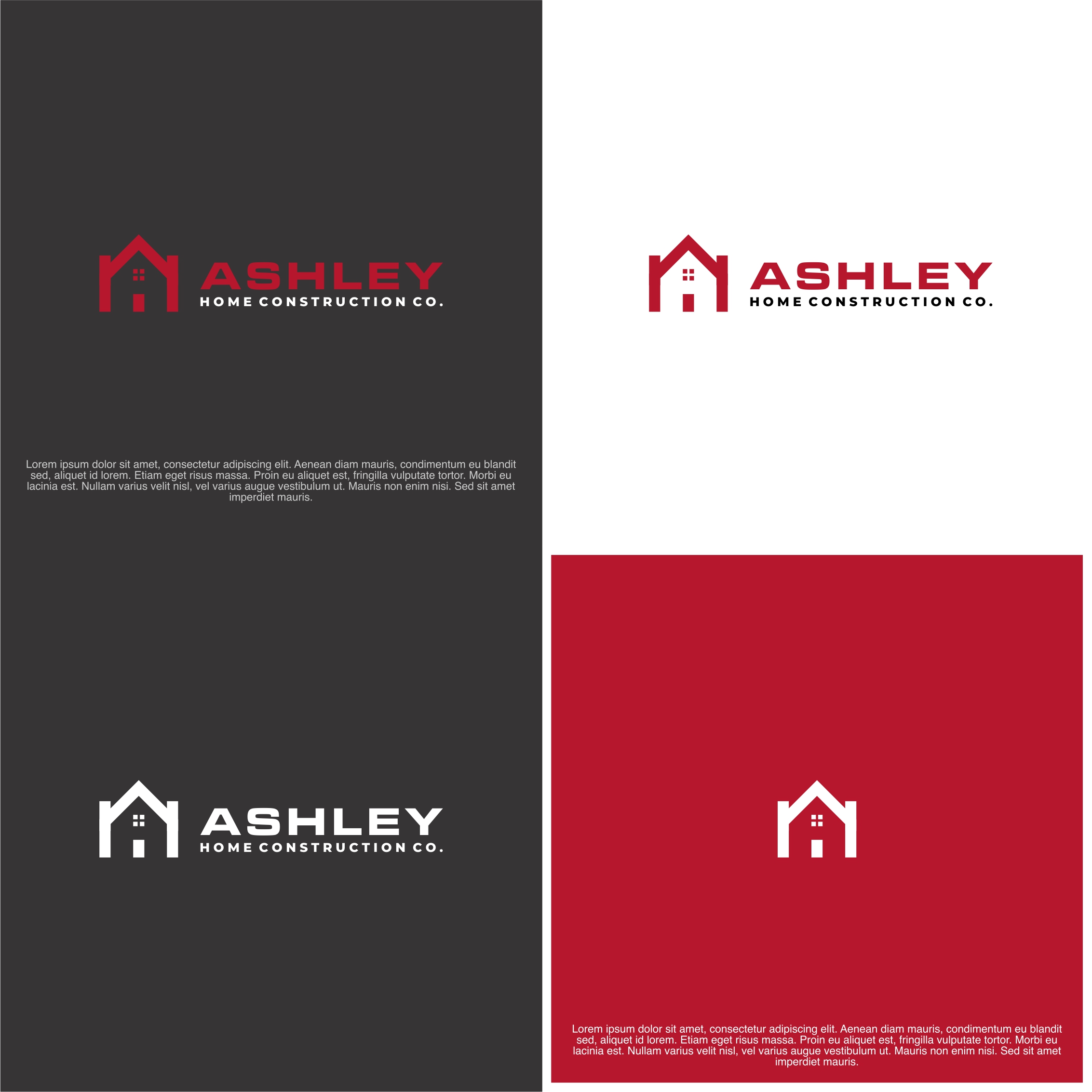 Logo Design by rizkielrachman for Ashley Homes Construction Co LLC | Design #30522717