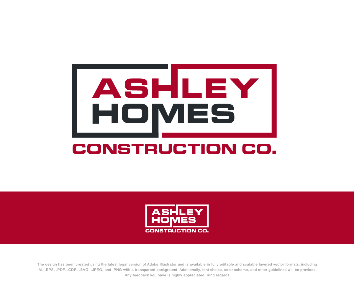 Logo Design by Wild Geek for Ashley Homes Construction Co LLC | Design #30483854
