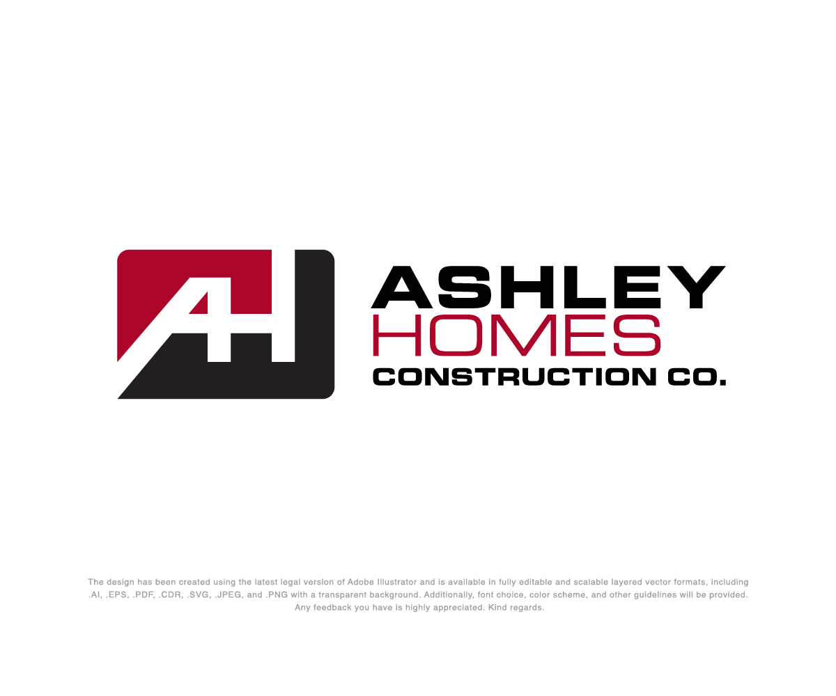 Logo Design by Wild Geek for Ashley Homes Construction Co LLC | Design #30483856