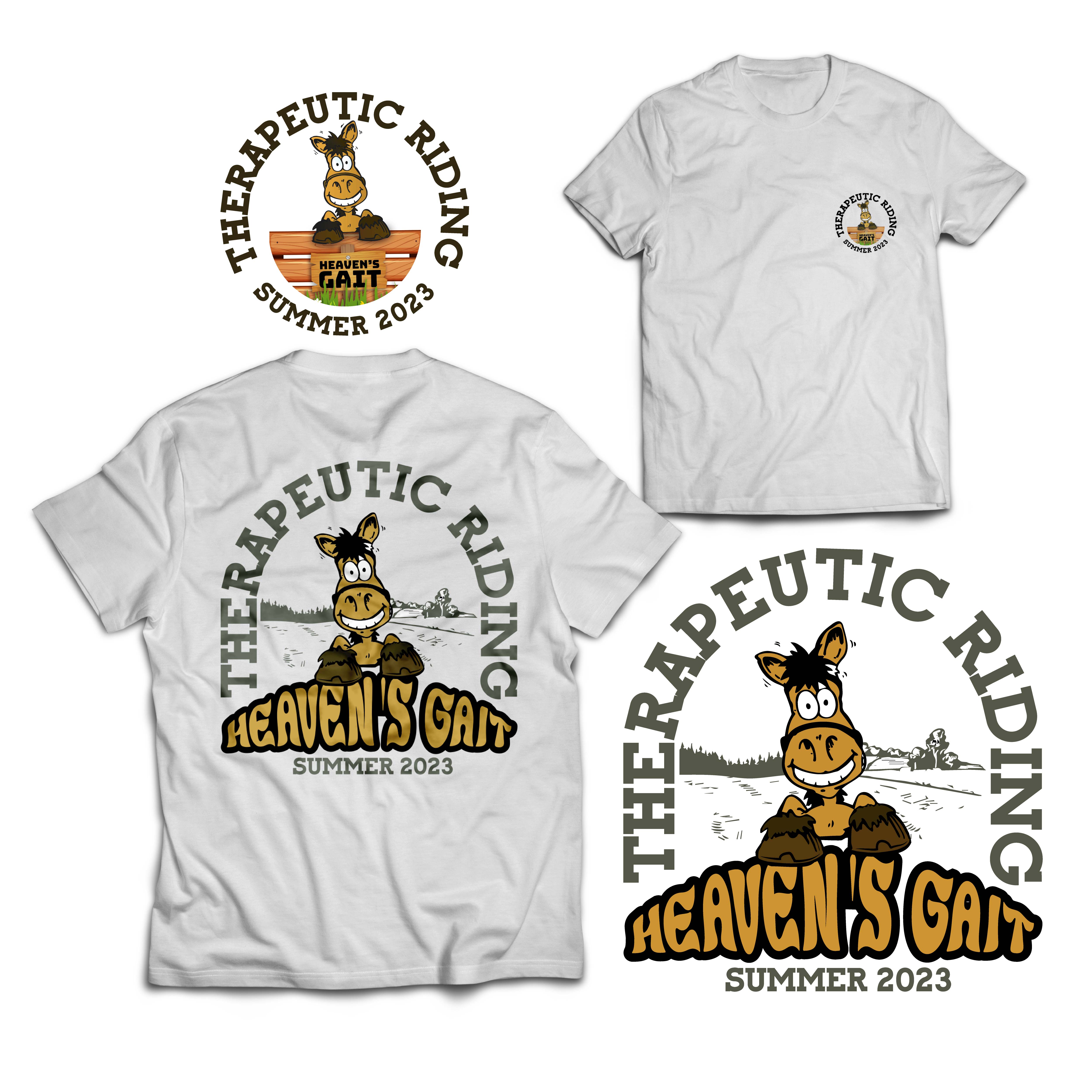 T-shirt Design by onze design for Heaven's Gait Therapeutic Riding, Inc. | Design #30501361