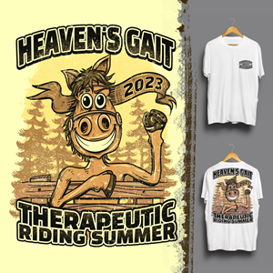 T-shirt Design by Falih A for Heaven's Gait Therapeutic Riding, Inc. | Design: #30509162