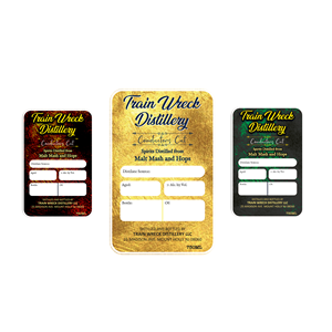 Verpackungs-Design von kousik für Train Wreck Distillery | Design: #30510465