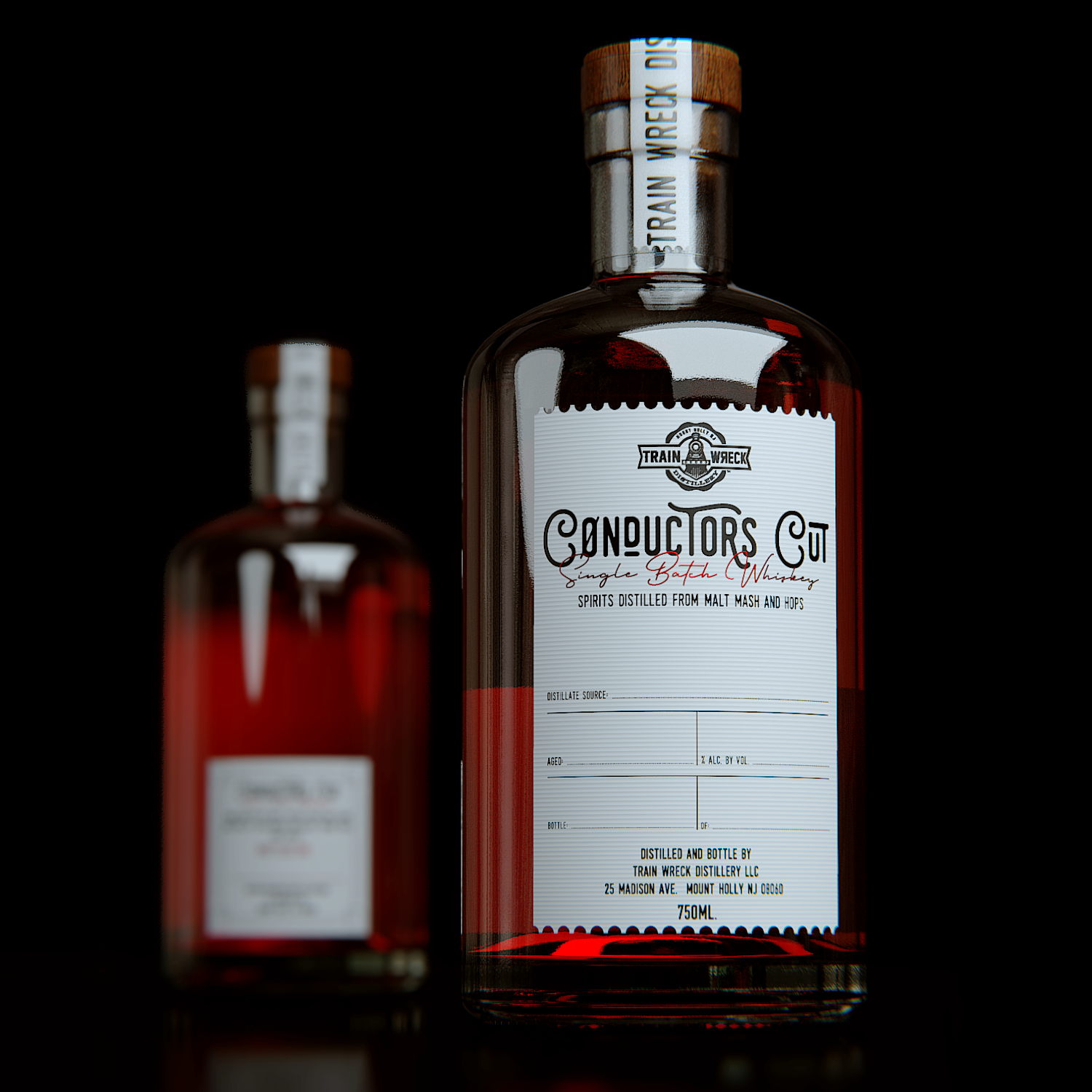 Packaging Design by TM Kreatif for Train Wreck Distillery | Design #30525605