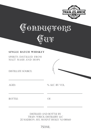 Verpackungs-Design von Inaaina für Train Wreck Distillery | Design: #30501321