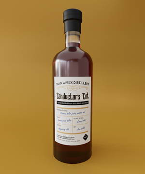 Diseño de Empaque por Dylan H para Train Wreck Distillery | Diseño #30499890