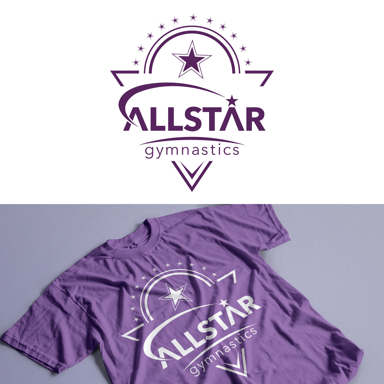 T-shirt Design by Shey93 for Allstar Gymnastics | Design #30507828