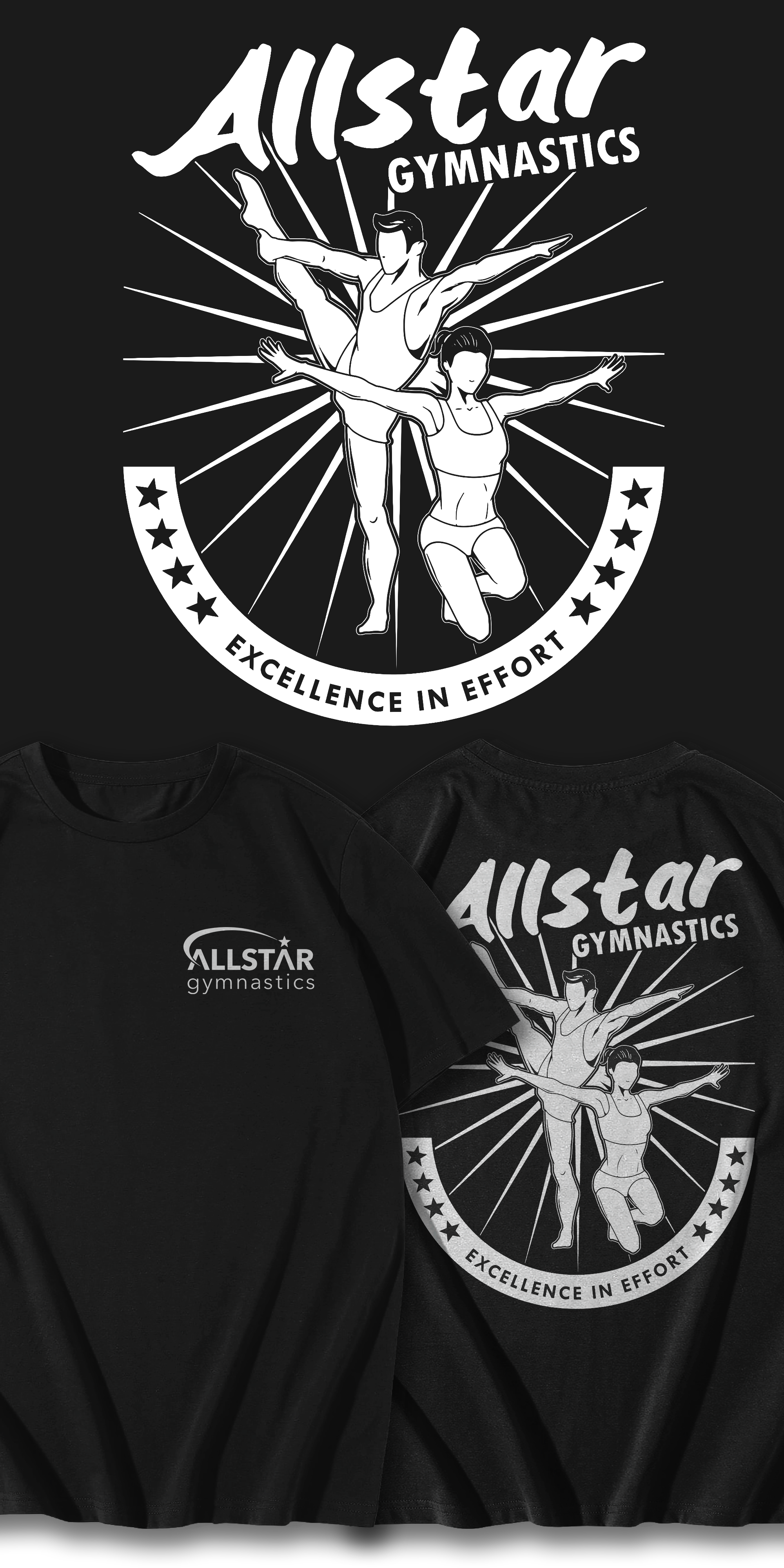 Design de T-shirt par yudaarahman pour Allstar Gymnastics | Design #30535920