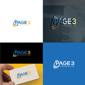 Logo Design by sol design2 for Page 3 Construction | Design: #30498047