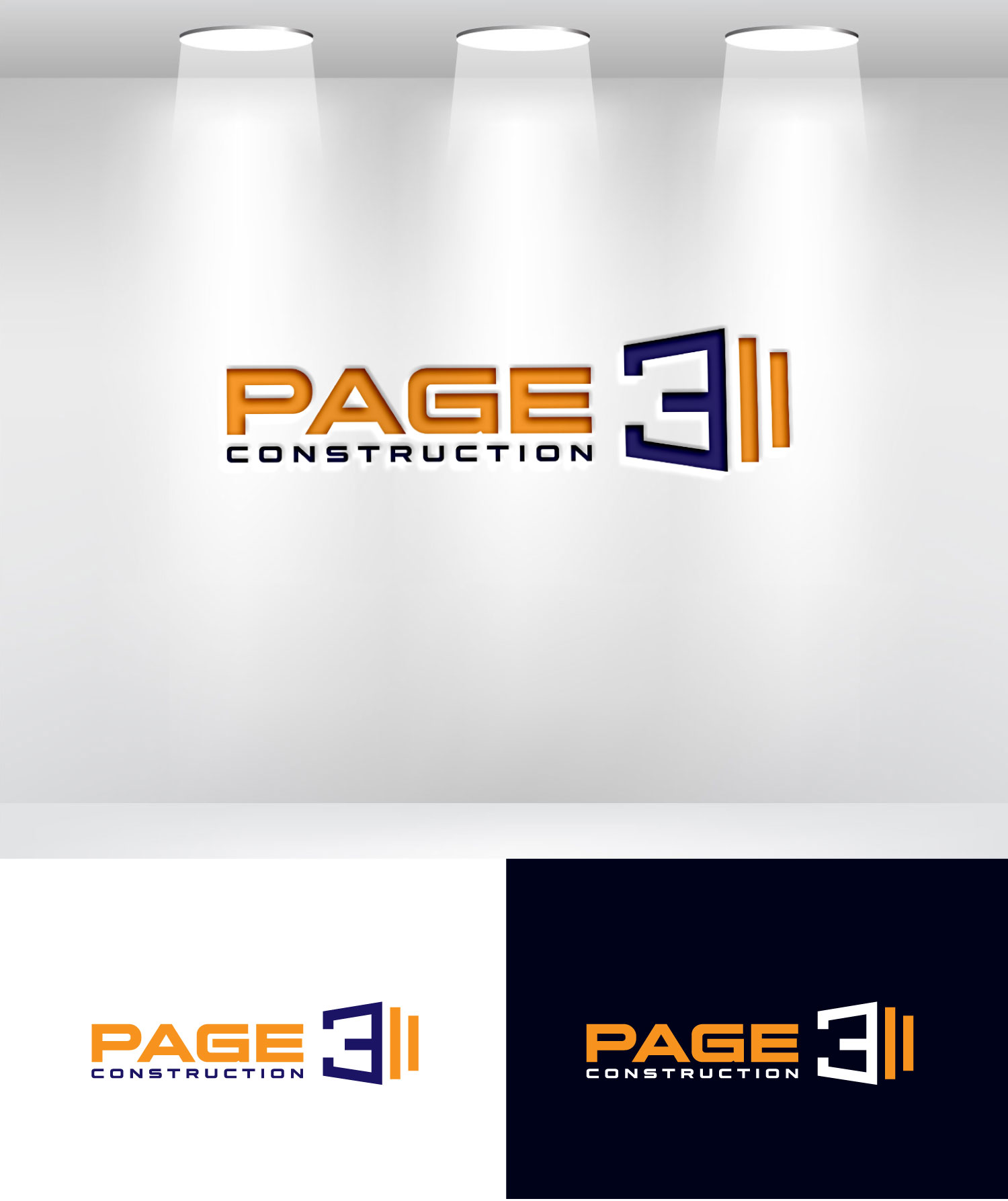 Logo-Design von Mi Design1 für Page 3 Construction | Design #30499682