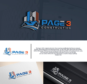 Design de Logo par DesignHour pour Page 3 Construction | Design : #30504128