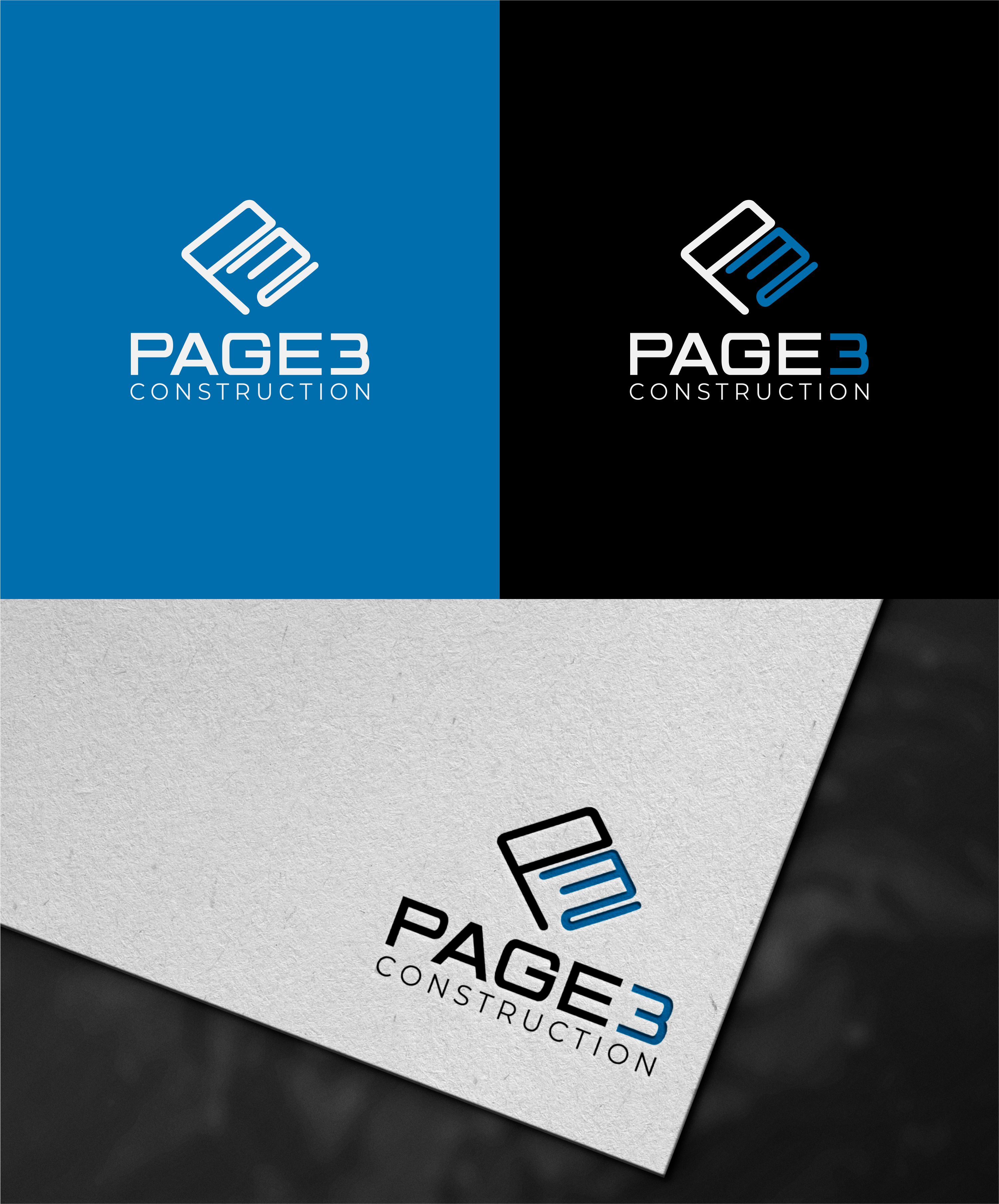 Logo Design by ASH ? for Page 3 Construction | Design #30513069