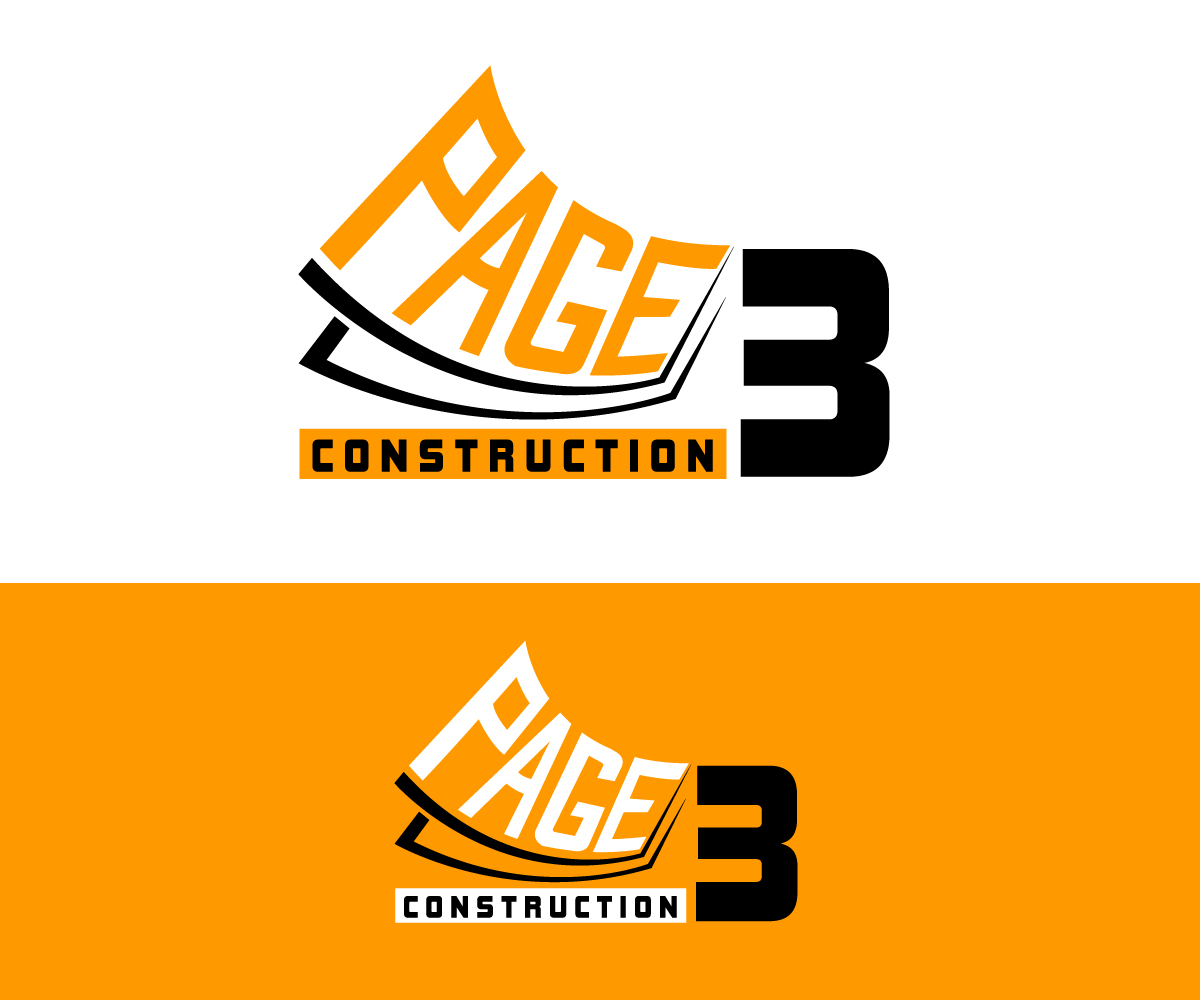 Logo Design by Paint-Tools for Page 3 Construction | Design #30500476