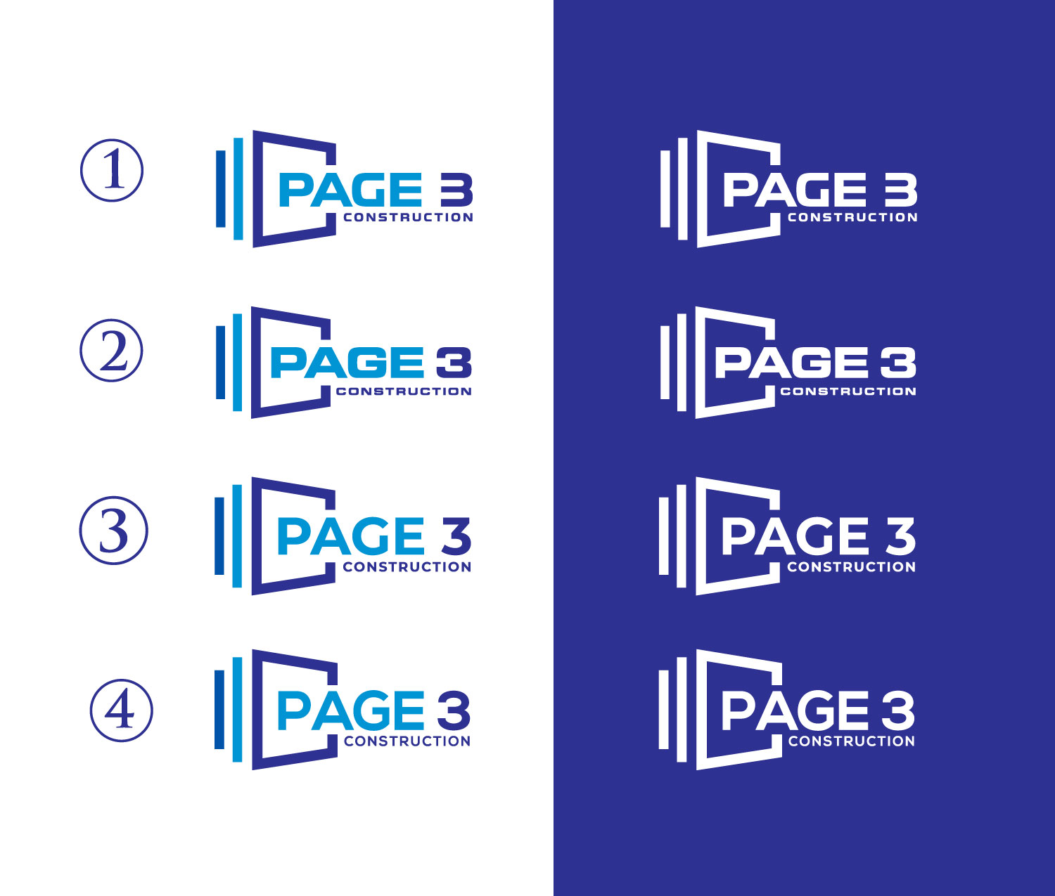 Logo-Design von ax design2 für Page 3 Construction | Design #30511173