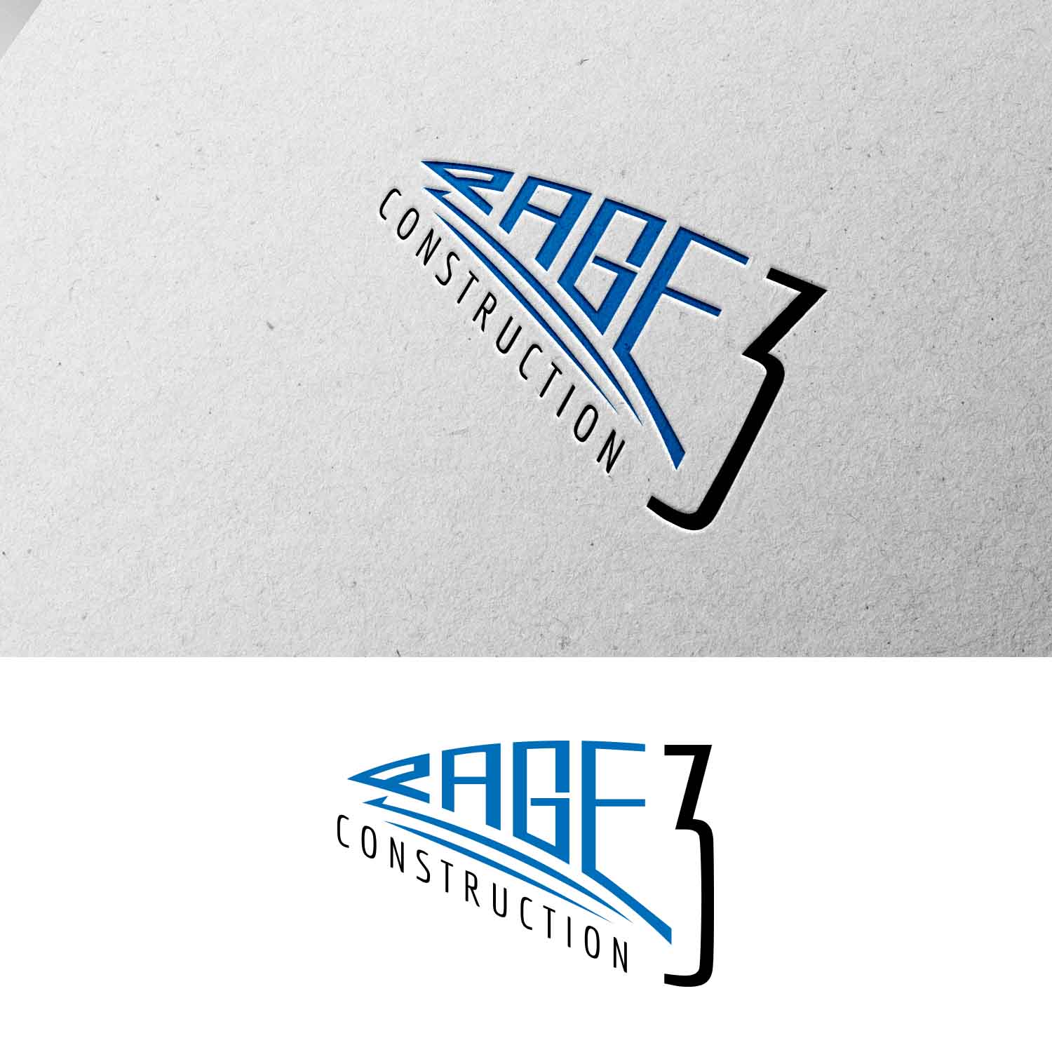 Logo-Design von Interloop_Designs für Page 3 Construction | Design #30506180
