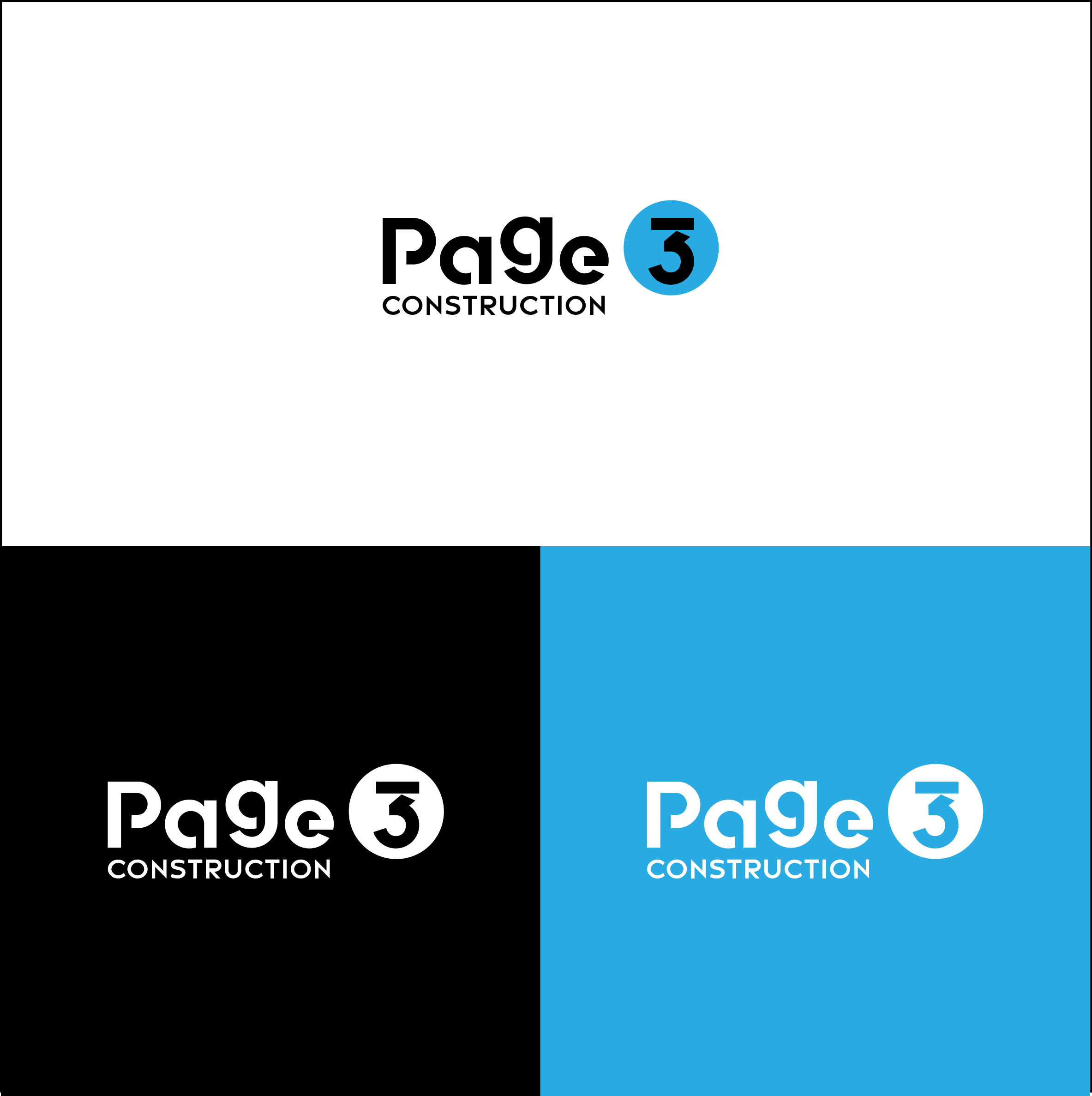 Design de Logo par DbelWalid pour Page 3 Construction | Design #30500172