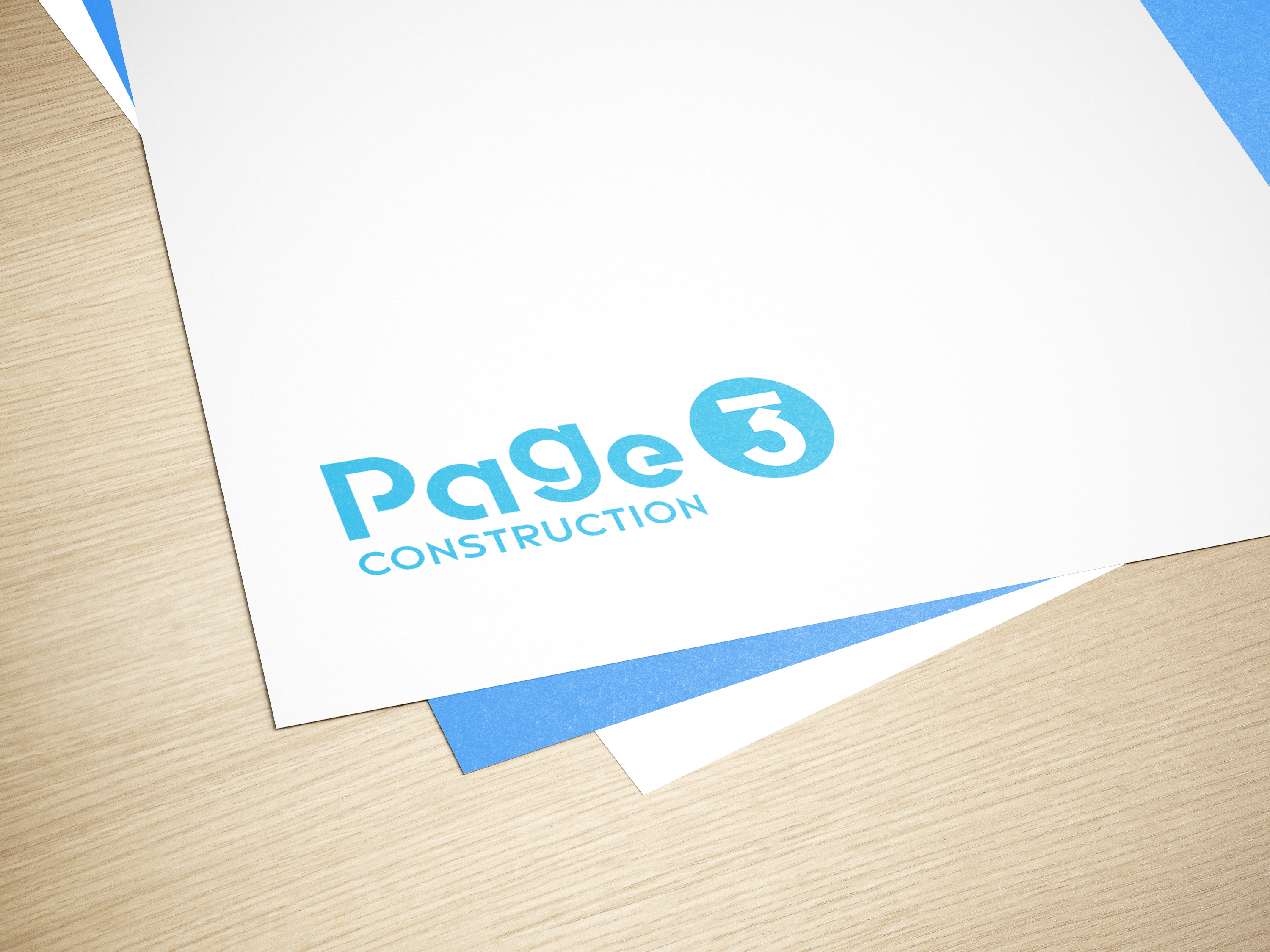 Logo Design by DbelWalid for Page 3 Construction | Design #30506443