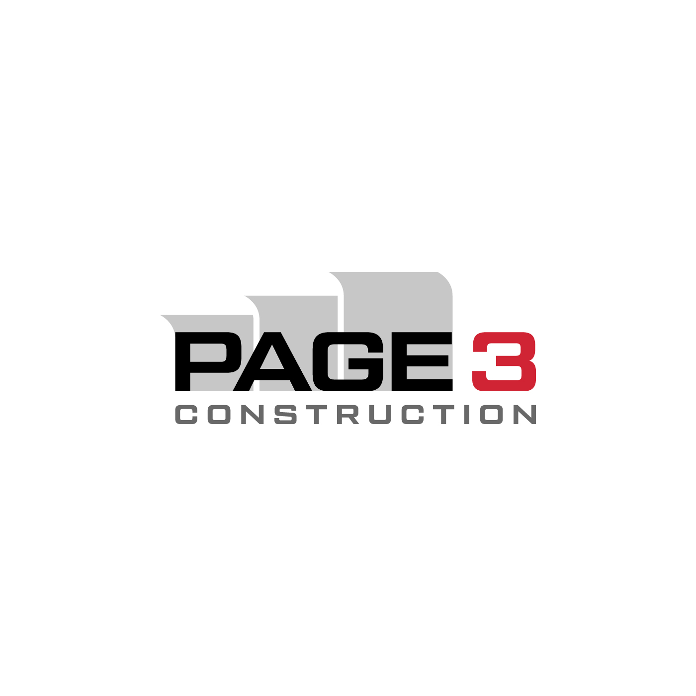 Logo Design by sangeloenriquez for Page 3 Construction | Design #30501778