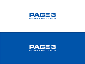 Logo Design by Atvento Graphics for Page 3 Construction | Design: #30520143