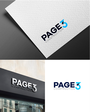 Logo-Design von momo57 für Page 3 Construction | Design #30511329