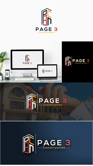 Logo Design by Deziners Zone for Page 3 Construction | Design: #30499508