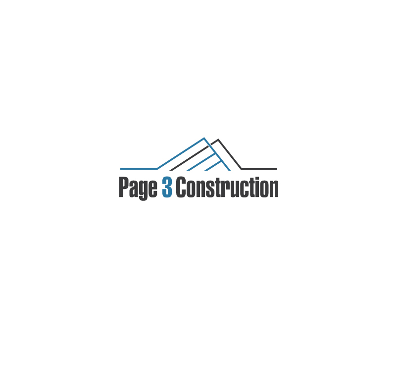 Logo Design by instudio for Page 3 Construction | Design #30509460