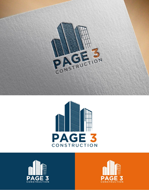Logo Design by fly  design for Page 3 Construction | Design: #30501444