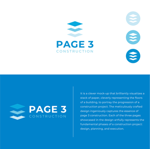 Logo Design by nandkumar for Page 3 Construction | Design: #30518139