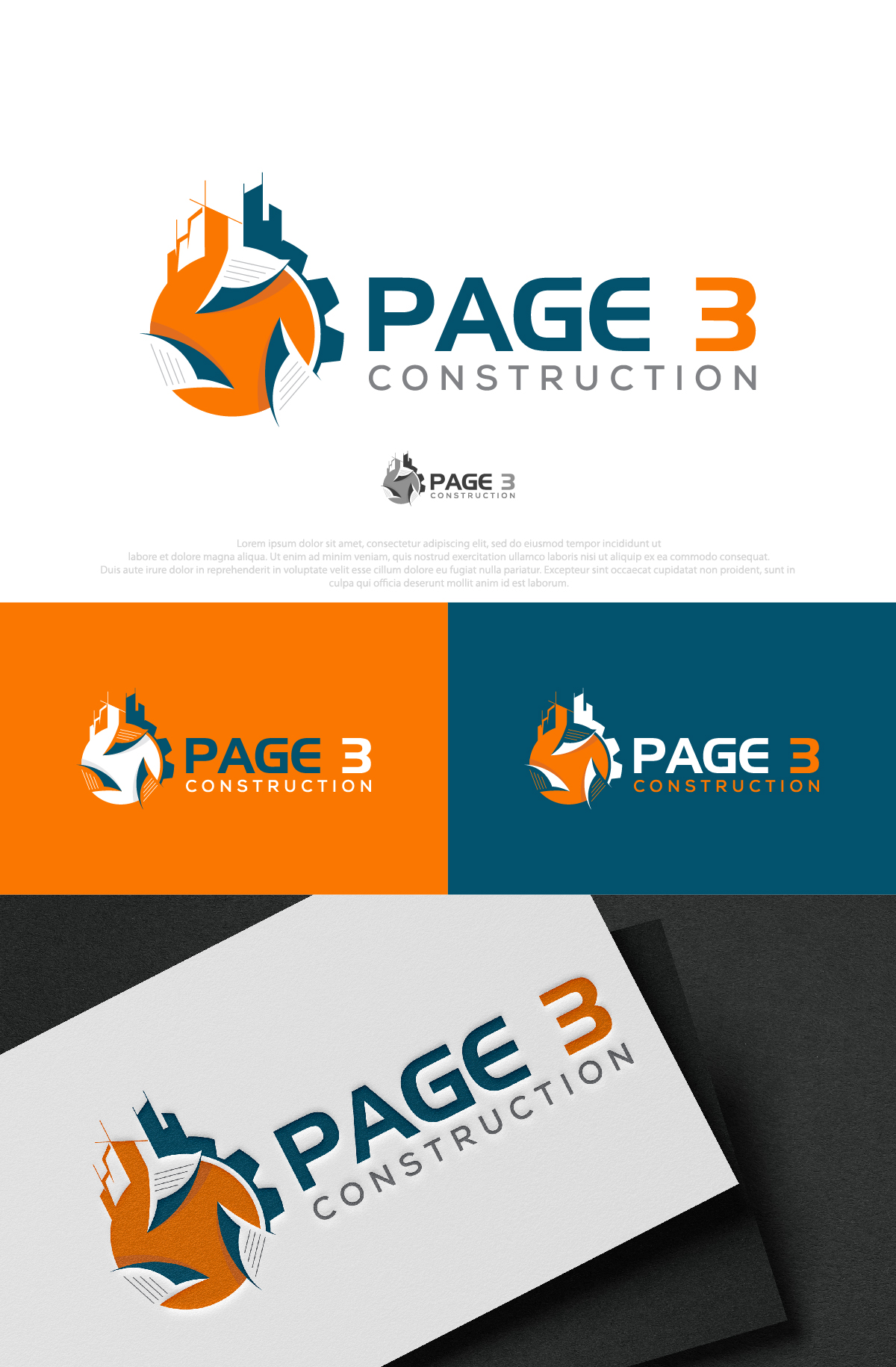 Logo Design by DesignLima for Page 3 Construction | Design #30502269
