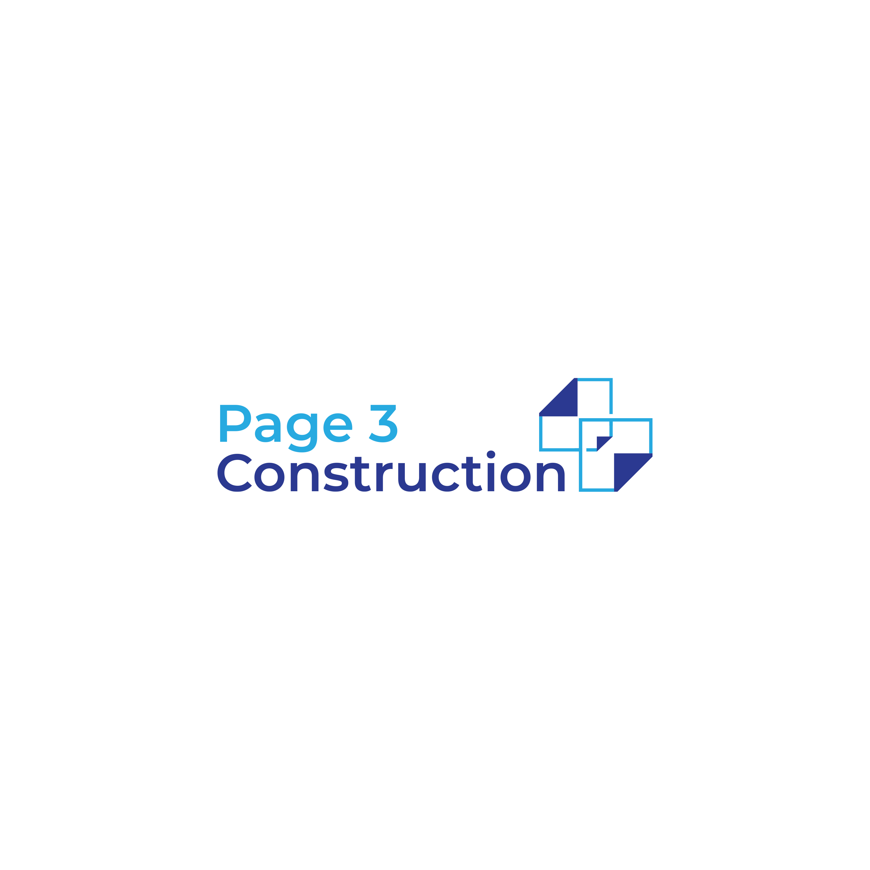 Logo Design by vramar.roy for Page 3 Construction | Design #30502433