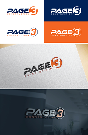 Logo Design by AL-BARAKAH for Page 3 Construction | Design: #30501147