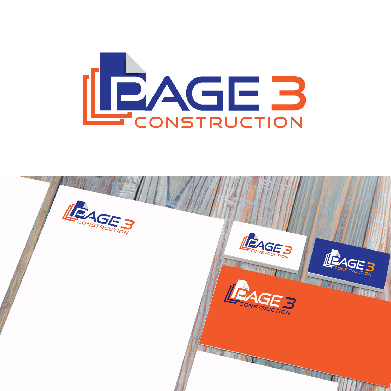 Logo Design by concepts for Page 3 Construction | Design #30504647