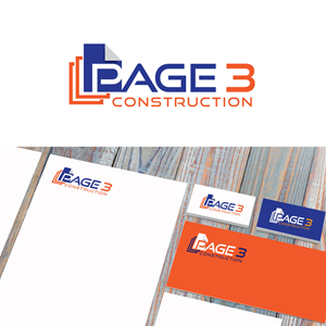 Logo-Design von concepts für Page 3 Construction | Design #30504647