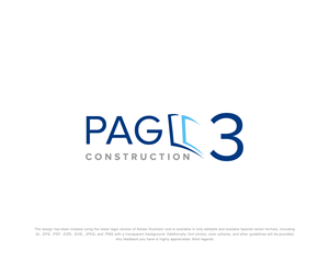 Logo Design by Wild Geek for Page 3 Construction | Design: #30498439