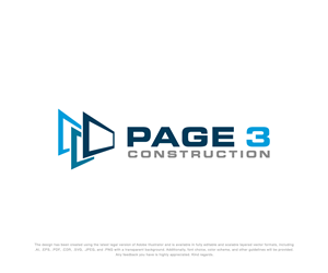 Logo Design by Wild Geek for Page 3 Construction | Design: #30513879
