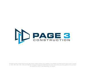 Logo Design by Wild Geek for Page 3 Construction | Design: #30513880