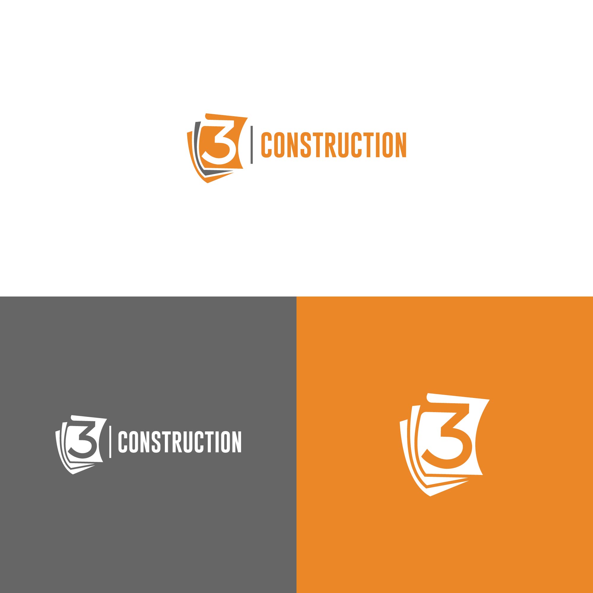 Diseño de Logo por kaushal 05 para Page 3 Construction | Diseño #30498225