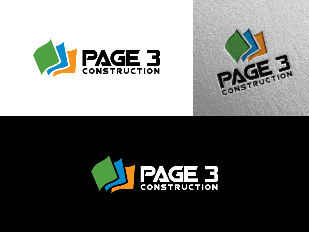 Logo-Design von Cre@8ive.Colors für Page 3 Construction | Design #30510843