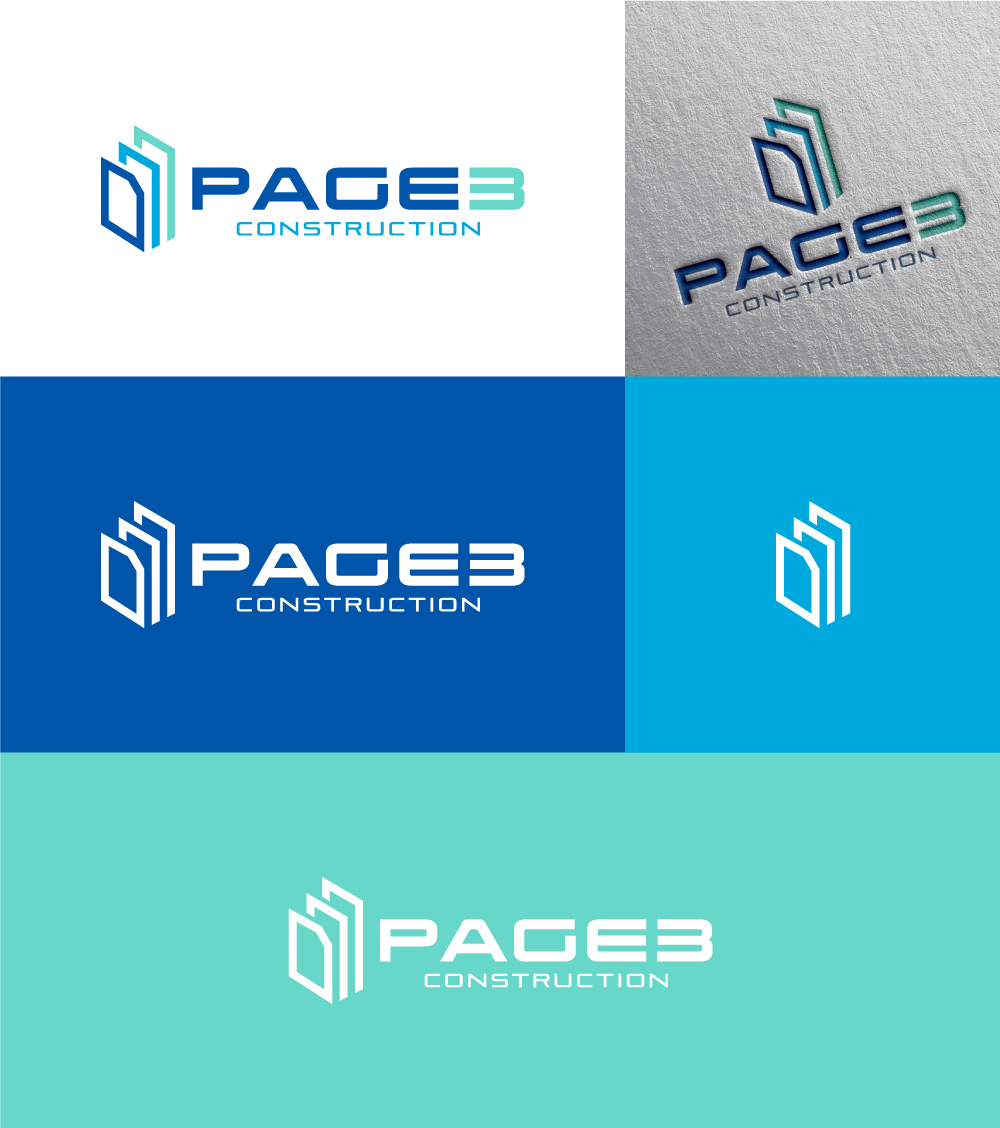 Logo-Design von Cre@8ive.Colors für Page 3 Construction | Design #30517330