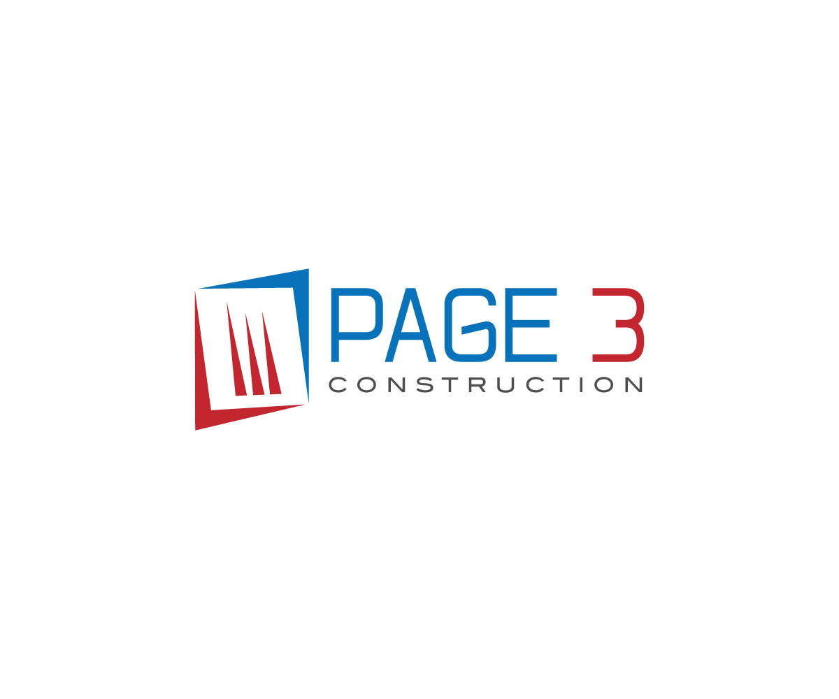 Logo Design by Ansh Design for Page 3 Construction | Design #30499432