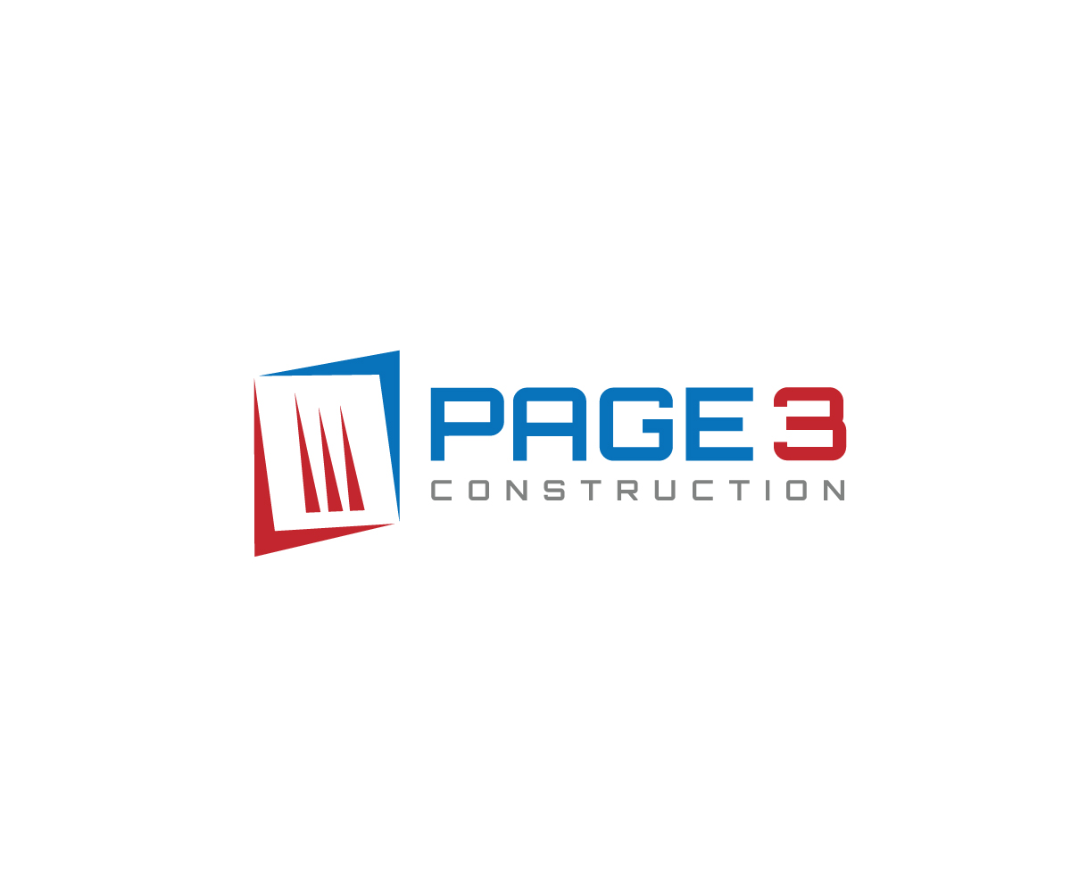 Logo Design by Ansh Design for Page 3 Construction | Design #30513011
