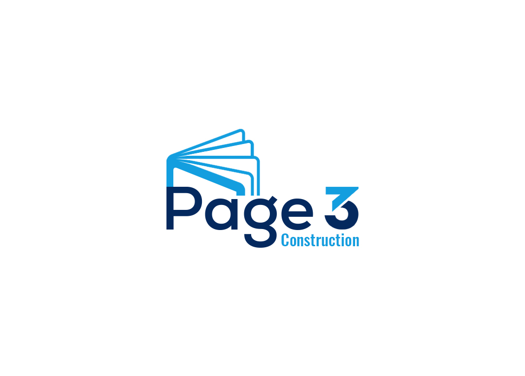 Logo Design by Soonia for Page 3 Construction | Design #30498647