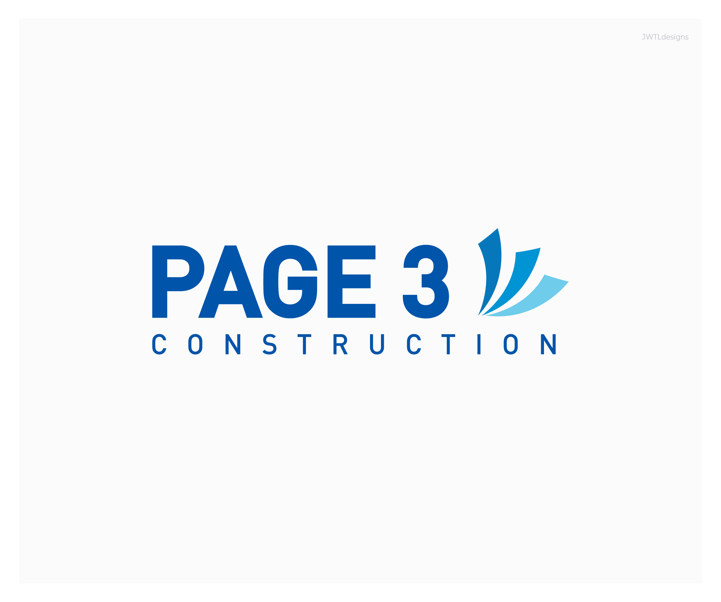 Diseño de Logo por JWTL para Page 3 Construction | Diseño #30520854