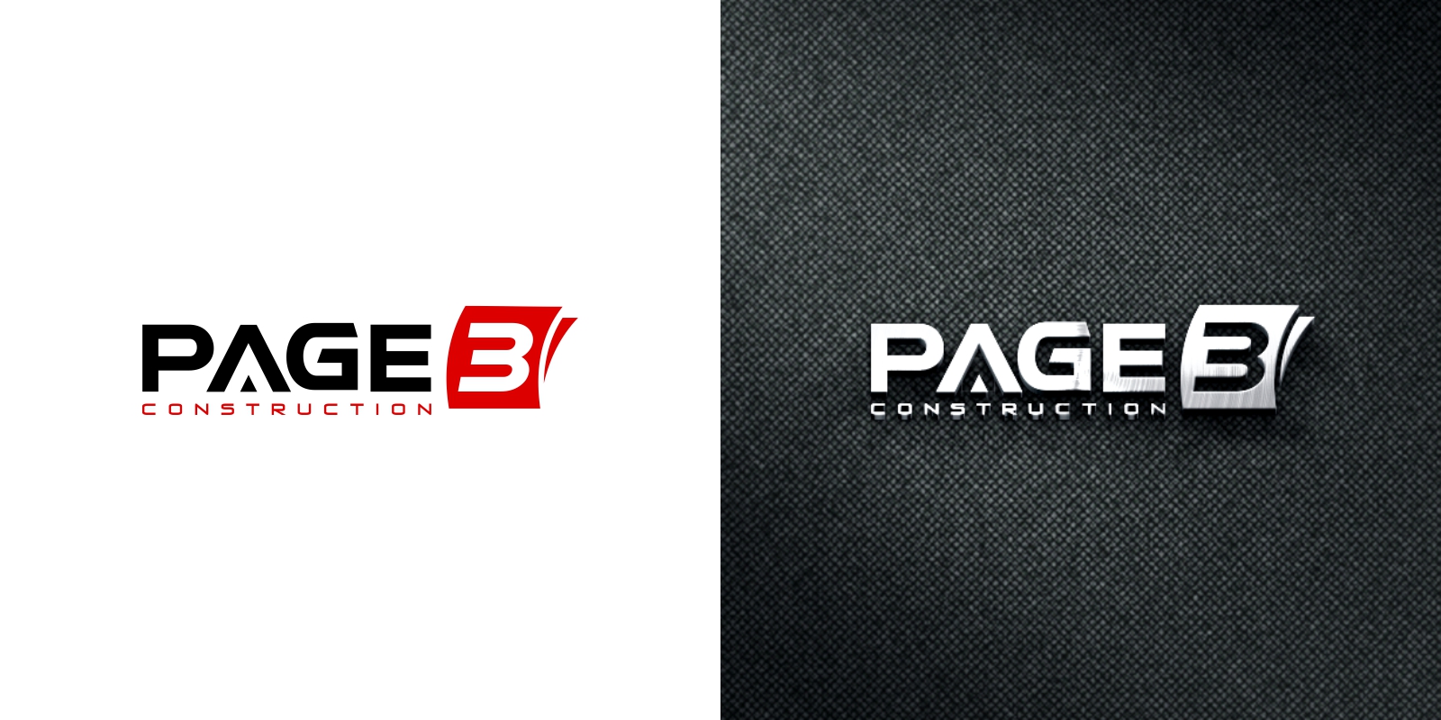Logo Design by MX LogoArt for Page 3 Construction | Design #30498275