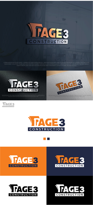 Logo Design by AlphabetZero.co.uk for Page 3 Construction | Design: #30512544
