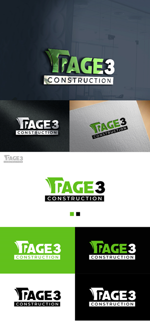 Logo Design by AlphabetZero.co.uk for Page 3 Construction | Design: #30516516