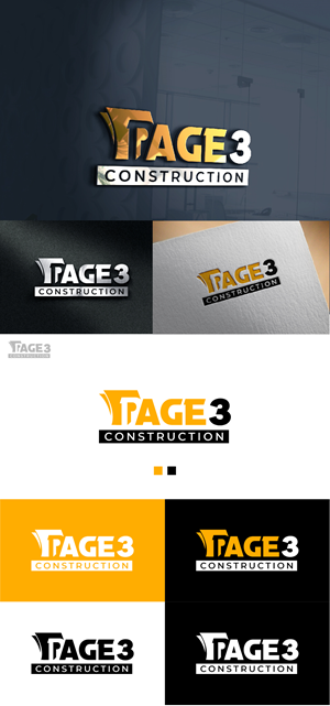 Logo Design by AlphabetZero.co.uk for Page 3 Construction | Design: #30516518